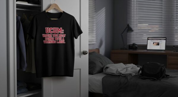 UCUM Warning Label T-Shirt - Image 3